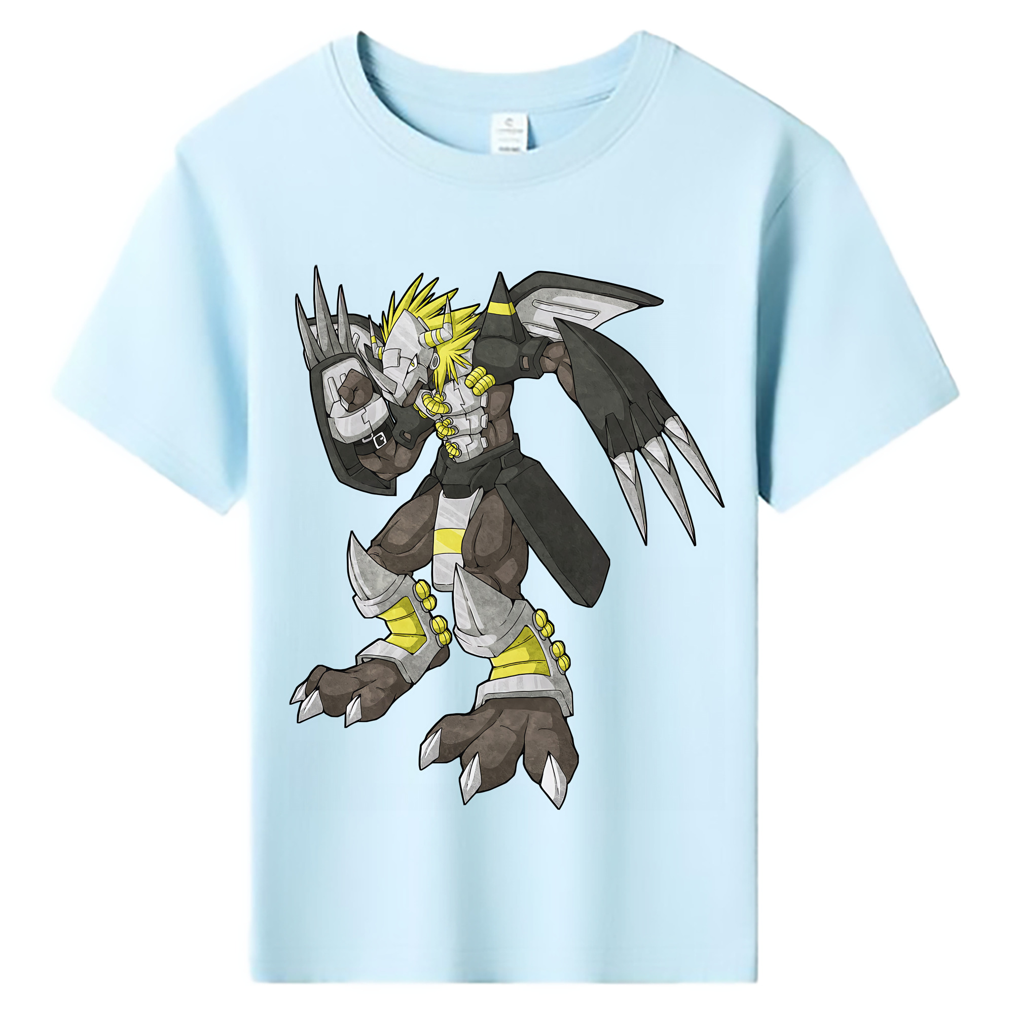 （画像用） Digimon デジタルモンスター/デジモン 綿100％キッズTシャツ（フロントプリント）